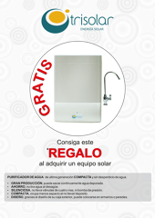 INSTALE UN SISTEMA SOLAR TÉRMICO O FOTOVOLTAICO TRISOLAR Y LLÉVESE GRATIS UN PURIFICADOR DE AGUA VALORADO EN 499 €