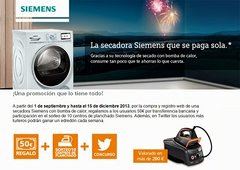 La secadora Siemens que se paga sola