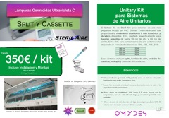 Limpieza e Instación de Lamparas Germicidas UVC para equipos unitarios (Split y Cassette)