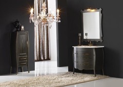 Liquidación Mueble colonial negro-plata