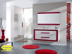 Mueble de baño suspendido, espejo y lavabo por 429 euros.