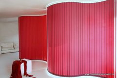 cortinas verticales curvadas y motorizadas Bandalux