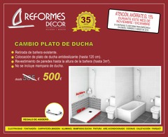OFERTA! CAMBIA TU BAÑERA POR DUCHA