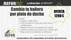 OFERTA cambio de bañera por plato