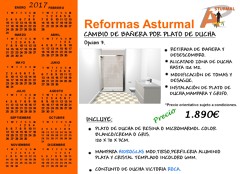 Oferta cambio de bañera por plato de ducha