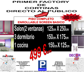 Oferta cortinas vivienda