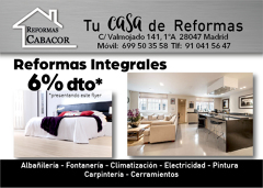 OFERTA EN REFORMAS INTEGRALES