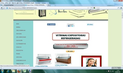 oferta venta vitrina expositora refrigerada