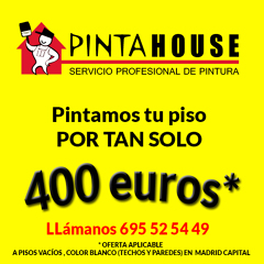 PINTAMOS TU PISO POR 400 EUROS