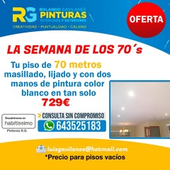 Pintura piso 70 metros