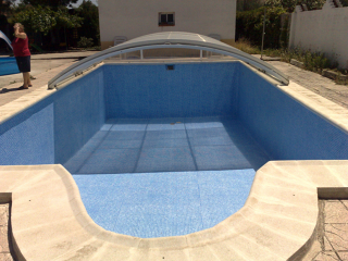 Piscina con PVC