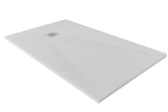 Plato de ducha plano pizarra blanco