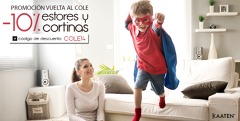 Promoción Kaaten: 10% de descuento en nuestras cortinas y estores