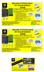 PROMOCION KIT SOLAR AISLADA 3000w