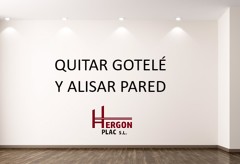 Quitar gotelé y alisar paredes