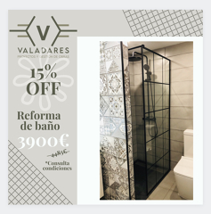 Reforma baño 15%off
