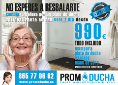 Reforma de ducha Express desde tan solo 990€