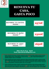 Reforma Tu CASA. Gasta Poco