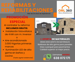 Reformas integrales en Lleida con promoción especial | ORL Rehabilitaciones