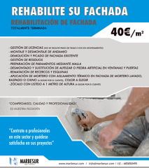 REHABILITE SU FACHADA 40 €/M2