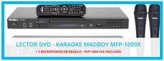 Reproductor de Karaoke MadBoy MFP-1000X + 2 Micrófonos de regalo
