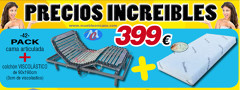 Somier electrico articular más colchón antiescaras