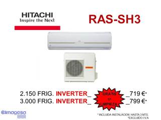 Split HITACHI sistema INVERTER - INSTALADO