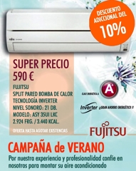 SPLIT PARED INVERTER FUJITSU