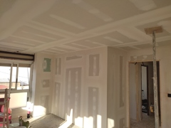 Techos y paredes terminados con masilla