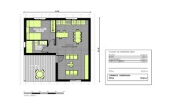 Vivienda 1 dormitorio con distribución a medida (Plano)
