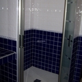 Revestimiento de baño azul