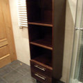 Armario columna wengue con estanterias