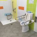 Baño accesible discapacitados.
