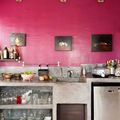 cocina con pared de hormigon