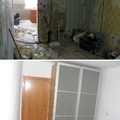 Dormitorio antes y después.