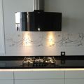 Encimera en Silestone negro stellar
