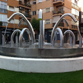 Fuente decorativa en rotonda de Sedaví