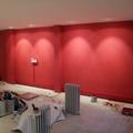 Instalación del Revestimiento Acústico en Rojo