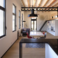 Loft con barra de cocina