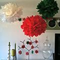 Pompones seda navidad
