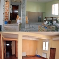 Reforma integral de vivienda por Traber Obras - salón antes y después.
