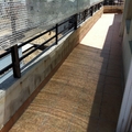 REHABILITACION DE TERRAZA CON MATERIAL IMPERMEABLE TRANSPARENTE Y TRANSITABLE