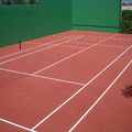 rehabilitacion y pintura pista de tenis