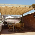 Toldo de palillería madera