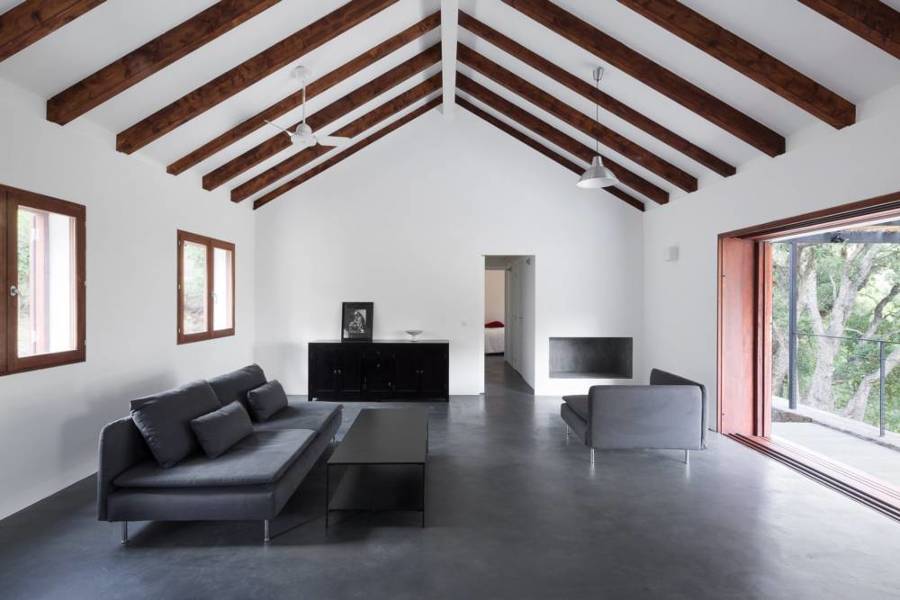 Salón vigas de madera