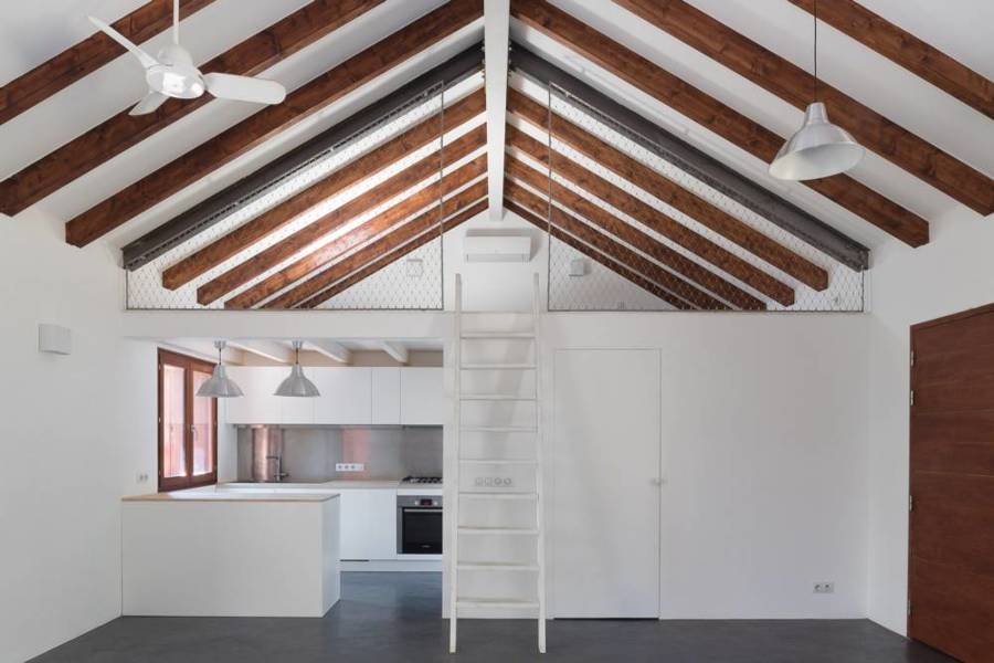 Cocina vigas de madera