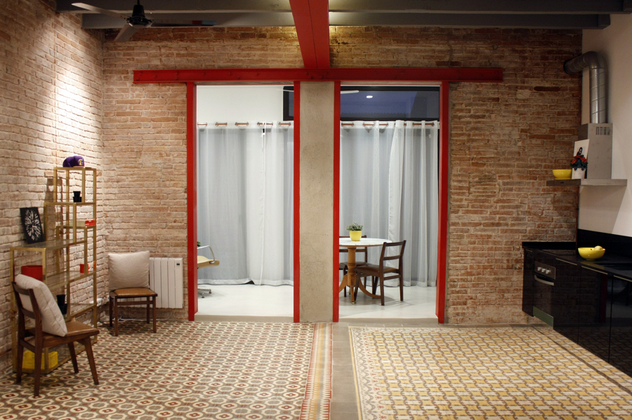 Baldosa hidráulica recuperada