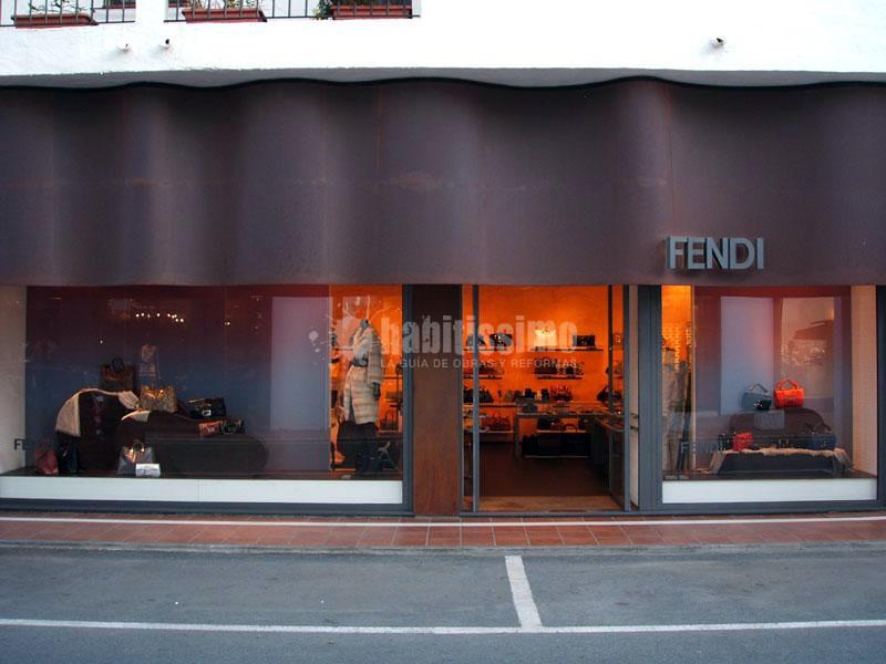 Reforma de tienda de lujo Fendi en Puerto Banús