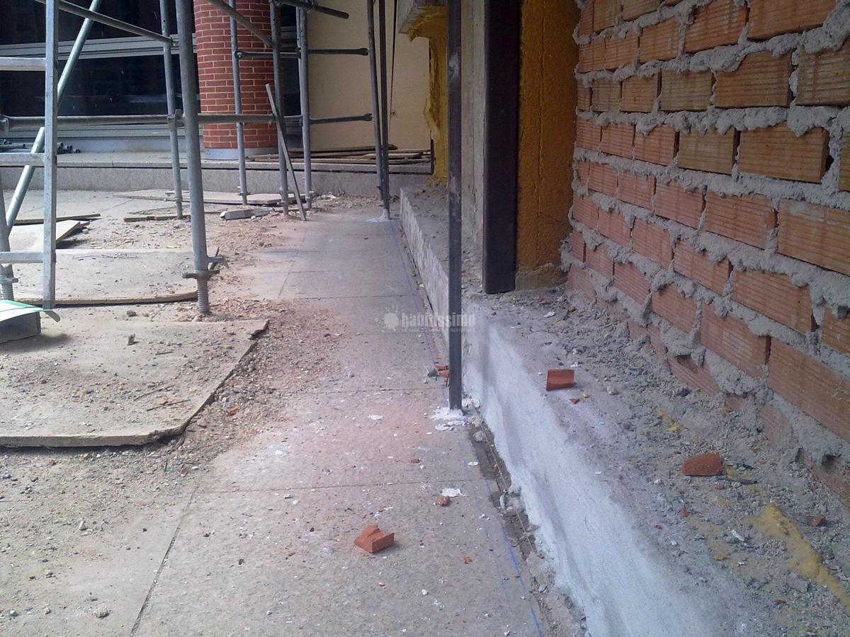 Colocación de ladrillo visto