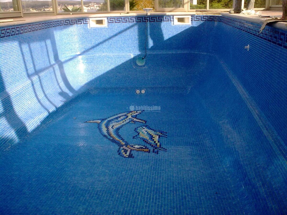Rehabilitación de piscina de poliester con gresite